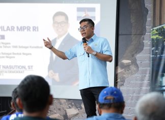 Laksanakan Sosialisasi 4 Pilar Kebangsaan, Lokot Nasution : Saya Bangga Kita Semua Ingin Bertumbuh dalam Berbangsa